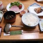 雨情の宿　新つた - 朝食(ピンボケですみませーん）