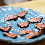 初音鮨 - 鮪大トロの漬け（炙り）