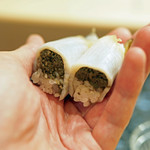 初音鮨 - 千葉の大原の鮑...１ｋｇ弱の握り