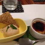 レストラン リリウム - デザート（アイスクリームとブリュレ）