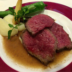 北島亭 - イチボのロースト 飲み込んだ瞬間に脳内麻薬がドバッとでる感覚が！