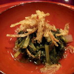 草喰 なかひがし - １０月【止め肴】大根葉と大根とお揚げ