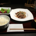 ステーキハウス 听 銀座店 - 熟成牛切り落とし定食