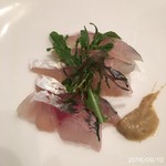 海鮮中国料理黄河 - 鰺茄子のソース