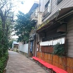 寒天工房 讃岐屋 - 神田川の遊歩道沿いにある本店