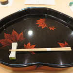 青華こばやし - 28年9月　栗の木の塗り盆