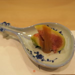 青華こばやし - 28年9月　無花果　胡麻ソース