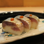 青華こばやし - 28年9月　鯖棒寿司　梅肉