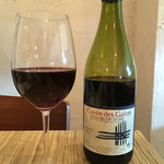 bistro アナログ舎 - キュヴェ デ ガレ（フランス）（中口）赤ワイン・グラス 650円。