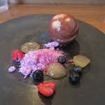 モンプチコションローズ - 28年9月　生チョコと栗アイス　葡萄、ブルーベリー