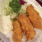 キッチン ニューほしの - 季節限定カキフライ定食　１３００円