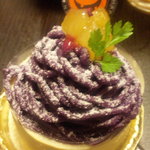 パティスリー ノワ - 紫芋のモンブラン