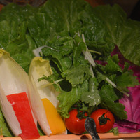焼肉 433 - サンチュも野菜たっぷり