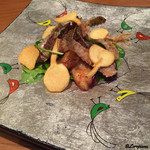 千陽 - 慈姑の素揚げと