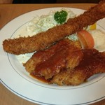 とんかつのまつ井 - 9/10ヘレ・海老フライ