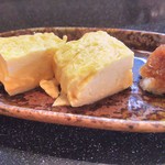 手打ちそば八轟 - (ランチハーフコース)フルーツ卵の出汁巻き