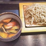 手打ちそば八轟 - (ランチハーフコース)合鴨と茄子のつけ麺