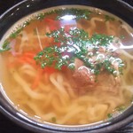 手打ちそば八轟 - まかないソーキそば