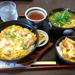 手打ちうどん 団平 - 『親子丼&ミニカレーうどん&鳥天』 990円安い！