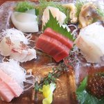 日本料理 梅林 - 刺身定食の刺身アップ
