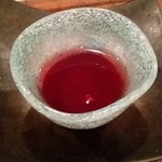 旬魚旬菜まるとび - すっぽんの生き血。酒で割って飲みます。