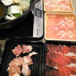 しゃぶ葉 - お肉４種です