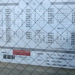 星龍軒 - メニュー