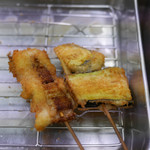 八重勝 - 焼あなご ¥200、なすび ¥150