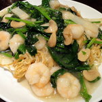 上海餐室 - （2010.11）海老焼きそば（９５０円）