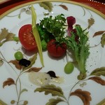 肉屋 雪月花 NAGOYA - サラダに酒粕のドレッシング