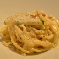 Ristorante 美郷 - 2016/09　ﾊﾁﾐﾂとｶﾎﾞｽのｶﾙﾎﾞﾅｰﾗ(1/2)(＋500円)　corsoA (1,700円)