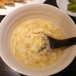 大阪王将 - ふわふわとろとろの卵スープ