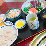 萩の茶屋 - カツオタタキ定食