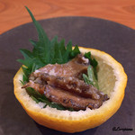 千陽 - 烏賊の下には鮑の粕漬け