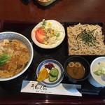 蕎麦と懐石 うちくら - 【かつ丼セット…1,242円】2016/8