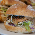 ハレイロ - 2016.9 自家製パンのサンドウィッチ(炙りサーモン）