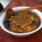 玉蘭 - 極辛マーボーナス麺。他の店ではなかなかお目にかかれないマーボーナスがかかったラーメンです。