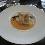 レ クルール - 本日のお魚料理：北海道函館産 柳の舞（ヤナギノマイ）甘エビのソース