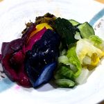 美乃里 - 漬物盛合せ　2016.8.4