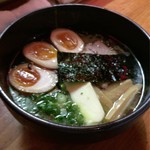 Gottsu Ora Men - 塩バターらーめん + 煮玉子  ボケてます(T_T)