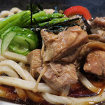 ががちゃ屋 - きのこと若鶏の冷たいうどん