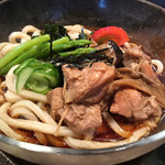 ががちゃ屋 - きのこと若鶏の冷たいうどん