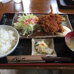 まるいち亭 - ランチのミックスフライ