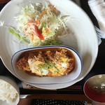 まるいち亭 - かつとじ定食