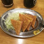 鉄板酒場 鐵一 - ハムカツ 390円♪