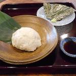 手打ち蕎麦 仙太郎 - そばがき　海苔付　山葵醤油でいただく