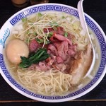 塩そば専門店 桑ばら - 塩生姜らーめんウィッシュ～牛鴨バージョン～（本日の裏そば）