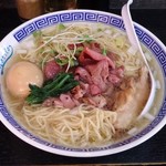 塩そば専門店 桑ばら - 塩生姜らーめんウィッシュ～牛鴨バージョン～（本日の裏そば）