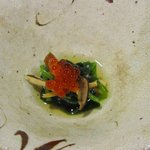 美味いもん屋 わ多なべ - いくらとほうれん草と松茸のおひたし