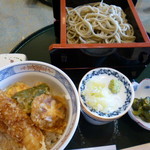 寿松庵 - お蕎麦とミニ天丼のセット